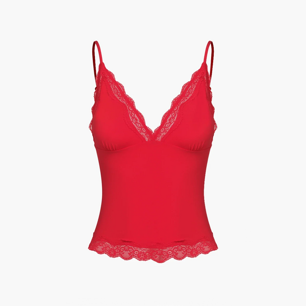 Deep Neck Lace Top