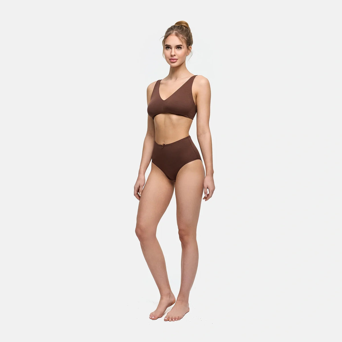 High-Waist Cotton Slip