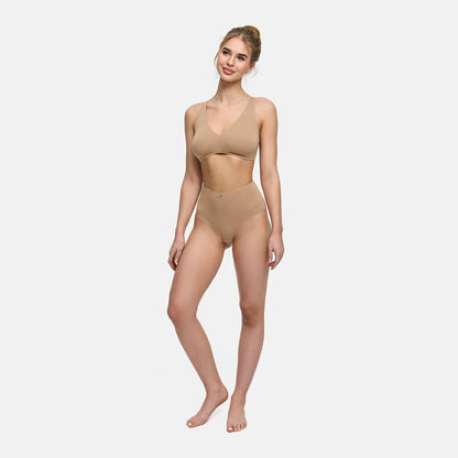 High-Waist Cotton Slip