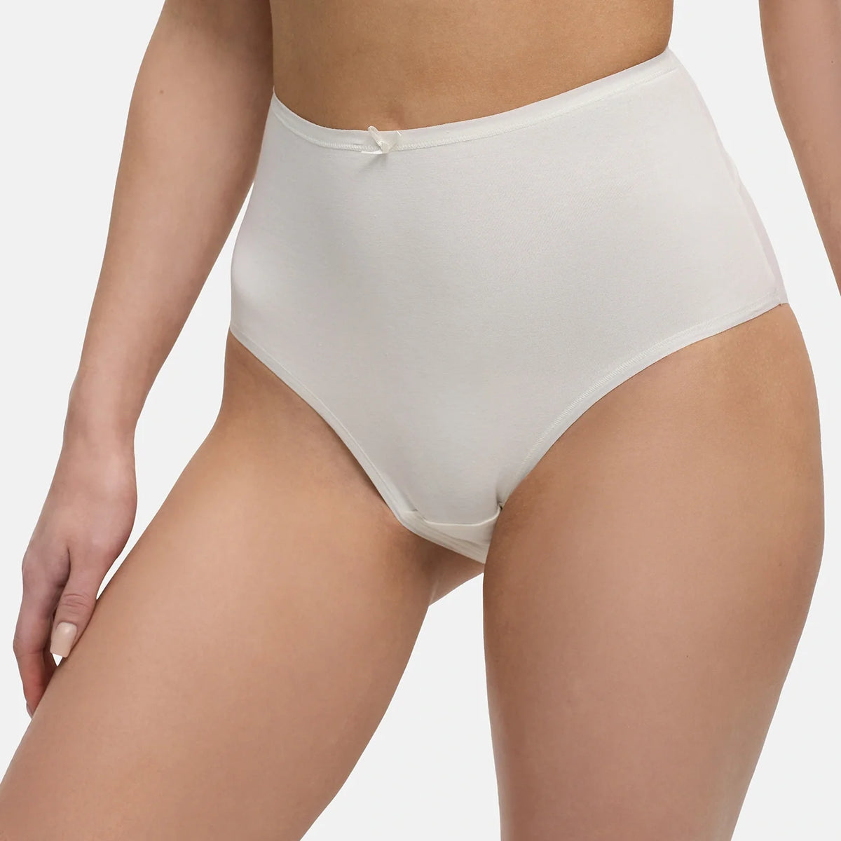 High-Waist Cotton Slip