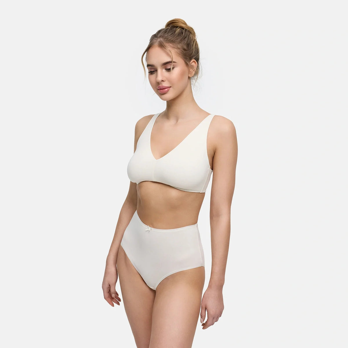 High-Waist Cotton Slip