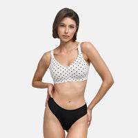 White Polka Dot
