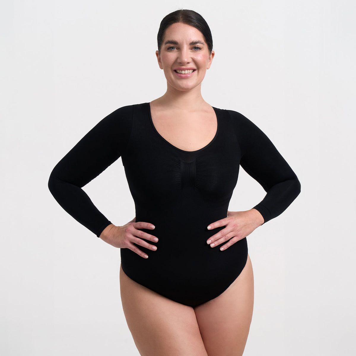 Bodysuit Sculpting Shapewear Longsleeve mit Slip - Medium Shape - Letzte Chance