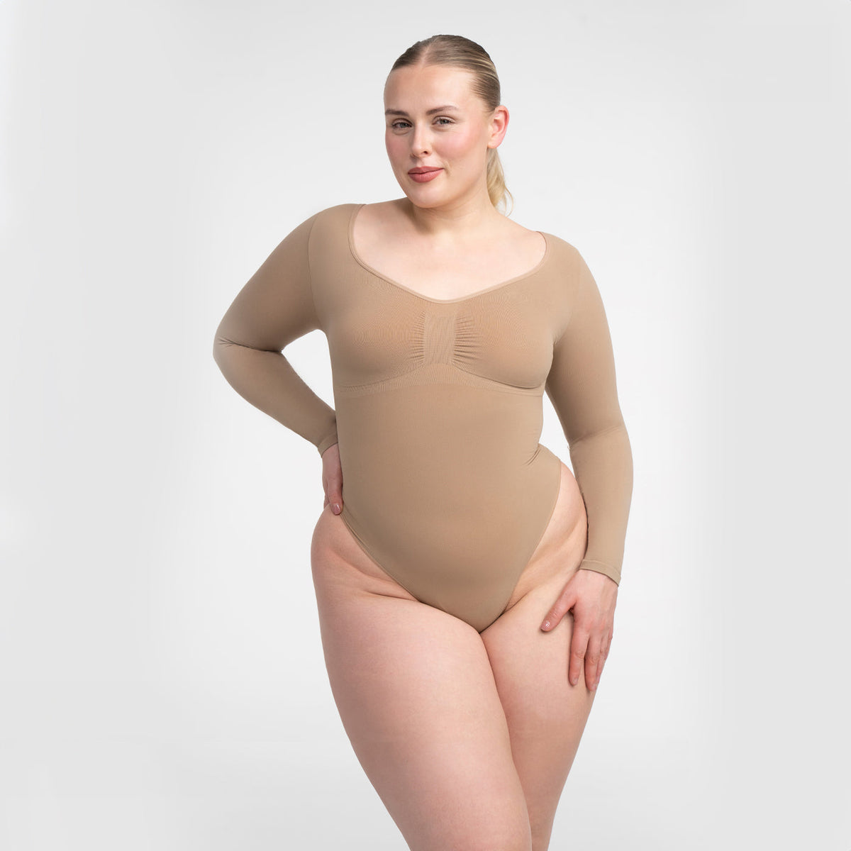 Bodysuit Sculpting Shapewear Longsleeve mit Slip - Medium Shape - Letzte Chance
