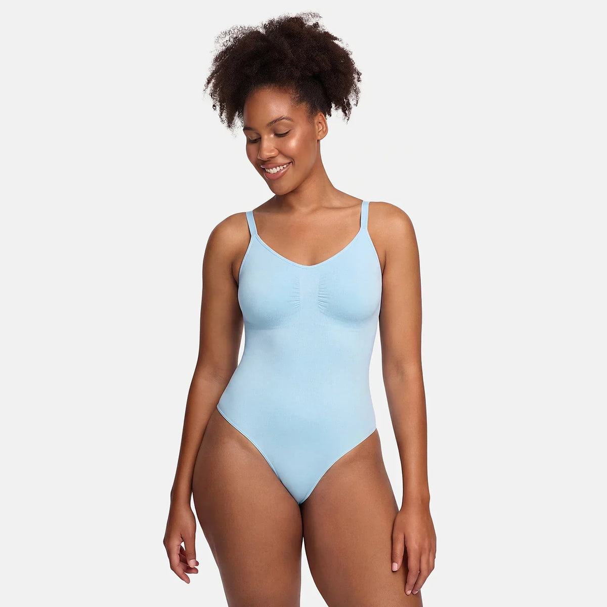 Bodysuit Sculpting Shapewear with Built-In Wireless Bra and Slip