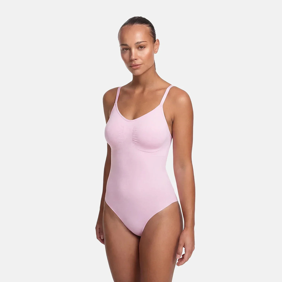 Bodysuit Sculpting Shapewear with Built-In Wireless Bra and Slip
