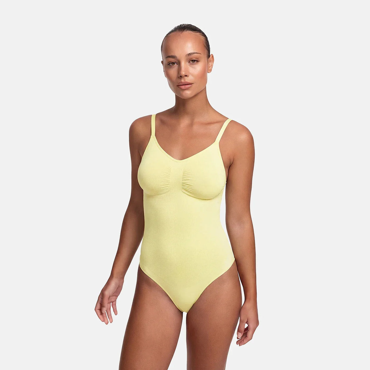 Bodysuit Sculpting Shapewear with Built-In Wireless Bra and Slip