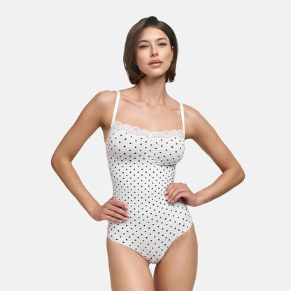 Lace Bodysuit Sculpting Shapewear mit String