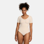 T-Shirt Bodysuit Sculpting Shapewear mit Slip