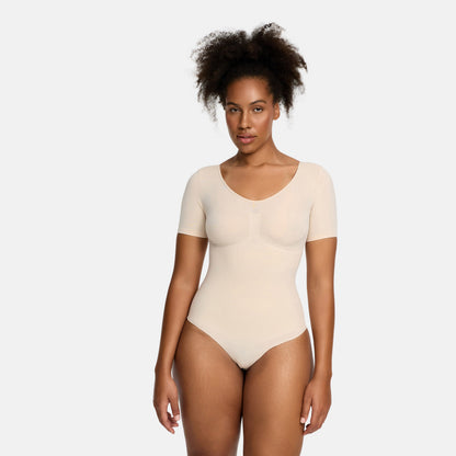 T-Shirt Bodysuit Sculpting Shapewear mit Slip