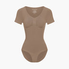 T-Shirt Bodysuit Sculpting Shapewear mit Slip