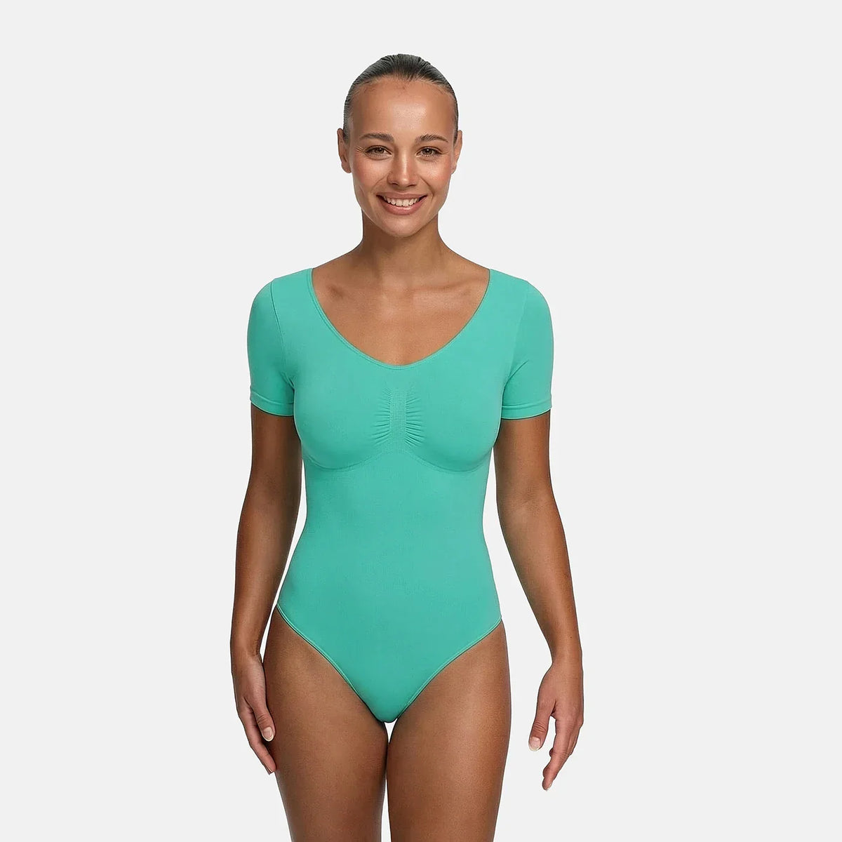 T-Shirt Bodysuit Sculpting Shapewear mit String