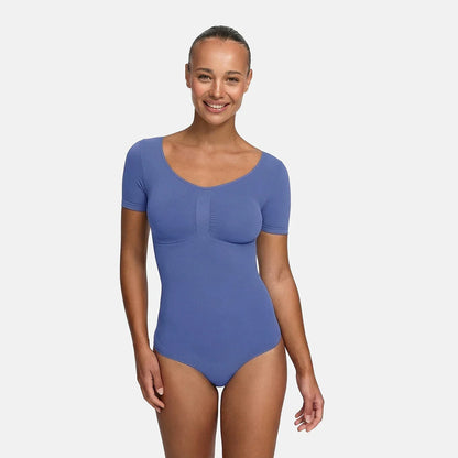 T-Shirt Bodysuit Sculpting Shapewear mit Slip