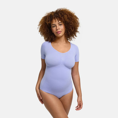 T-Shirt Bodysuit Sculpting Shapewear mit Slip