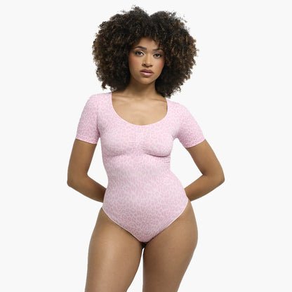 T-Shirt Bodysuit Sculpting Shapewear mit Slip