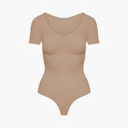 T-Shirt Bodysuit Sculpting Shapewear mit Slip