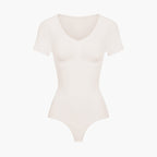 T-Shirt Bodysuit Sculpting Shapewear mit String