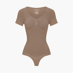 T-Shirt Bodysuit Sculpting Shapewear mit String