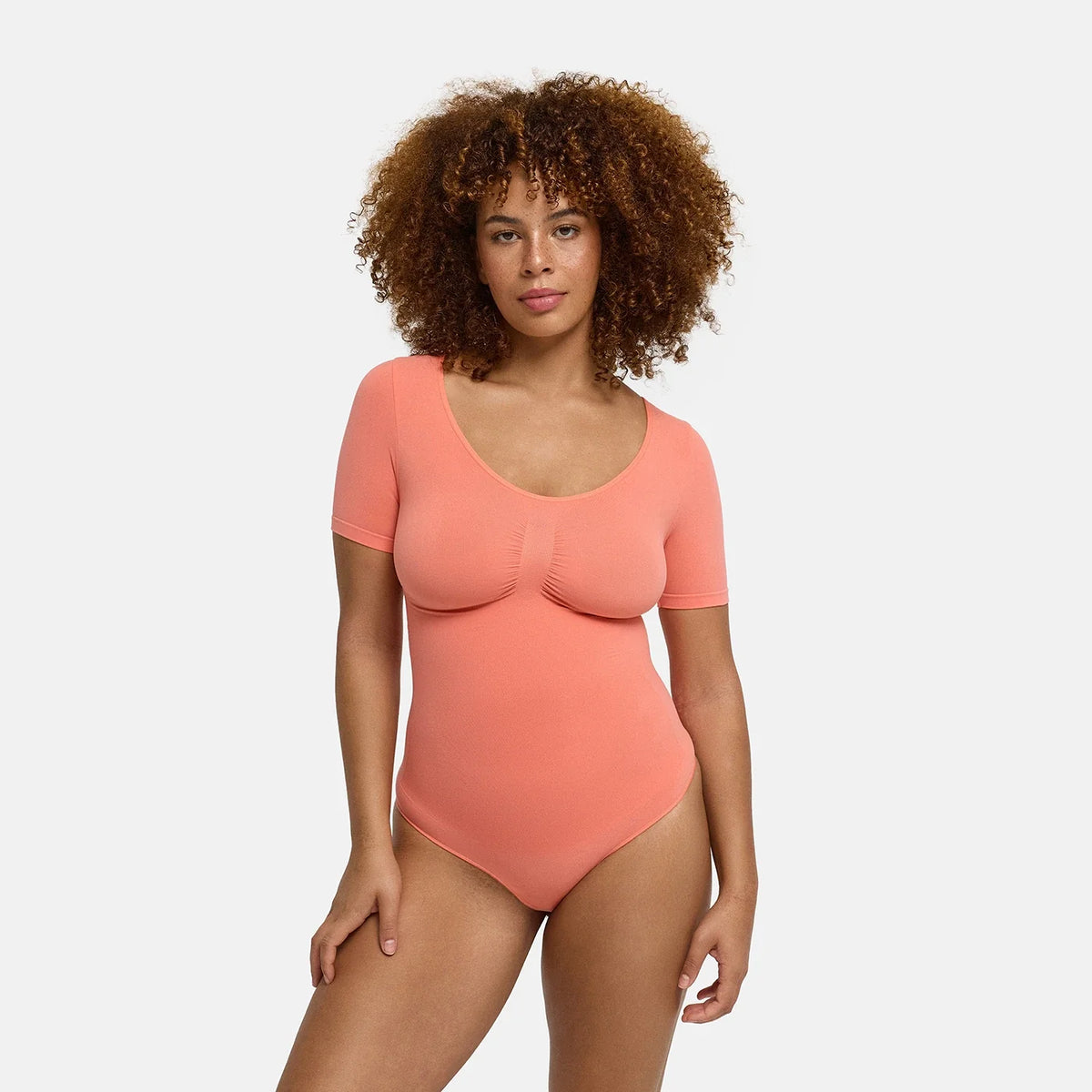 T-Shirt Bodysuit Sculpting Shapewear mit String