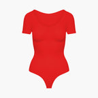 T-Shirt Bodysuit Sculpting Shapewear mit String