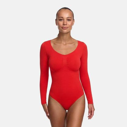 Bodysuit Sculpting Shapewear Longsleeve mit Slip