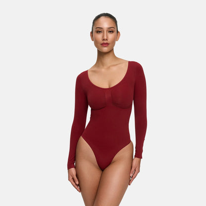 Bodysuit Sculpting Shapewear Longsleeve mit Slip
