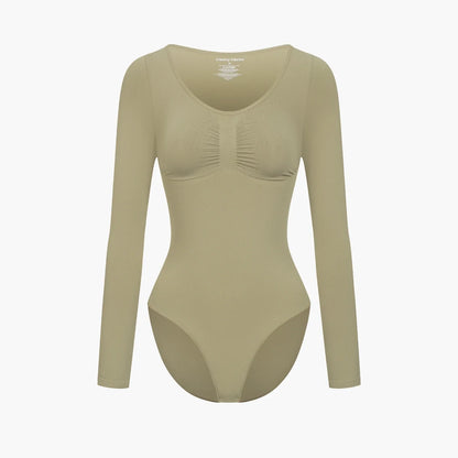 Bodysuit Sculpting Shapewear Longsleeve mit Slip