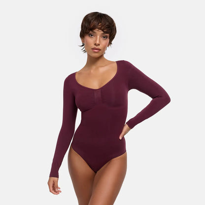 Bodysuit Sculpting Shapewear Longsleeve mit Slip