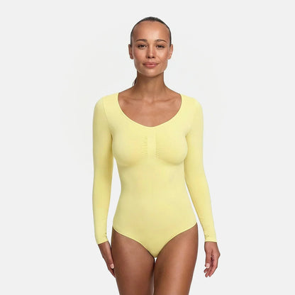Bodysuit Sculpting Shapewear Longsleeve mit Slip