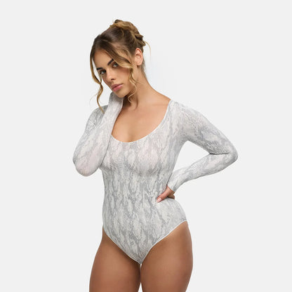 Bodysuit Sculpting Shapewear Longsleeve mit Slip