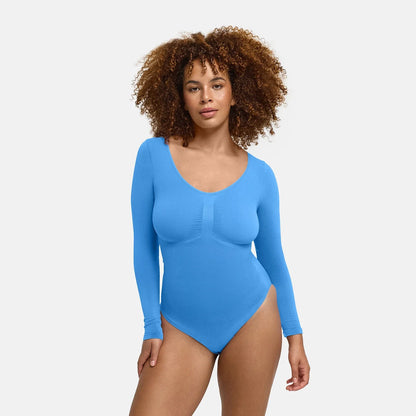 Bodysuit Sculpting Shapewear Longsleeve mit Slip