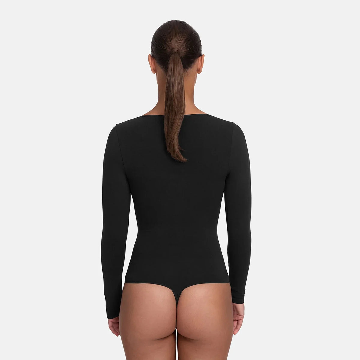 Bodysuit Sculpting Shapewear Longsleeve mit String