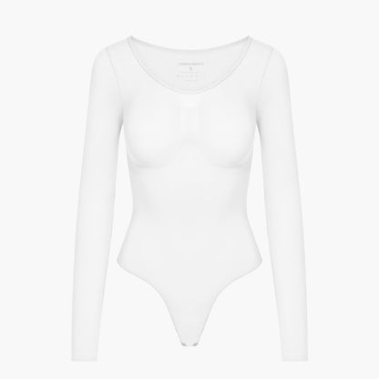 Bodysuit Sculpting Shapewear Longsleeve mit String