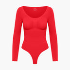 Bodysuit Sculpting Shapewear Longsleeve mit String