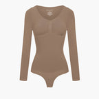 Bodysuit Sculpting Shapewear Longsleeve mit String