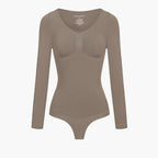 Bodysuit Sculpting Shapewear Longsleeve mit String