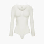 Bodysuit Sculpting Shapewear Longsleeve mit String