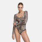 Bodysuit Sculpting Shapewear Longsleeve mit String