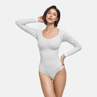 White Polka Dot