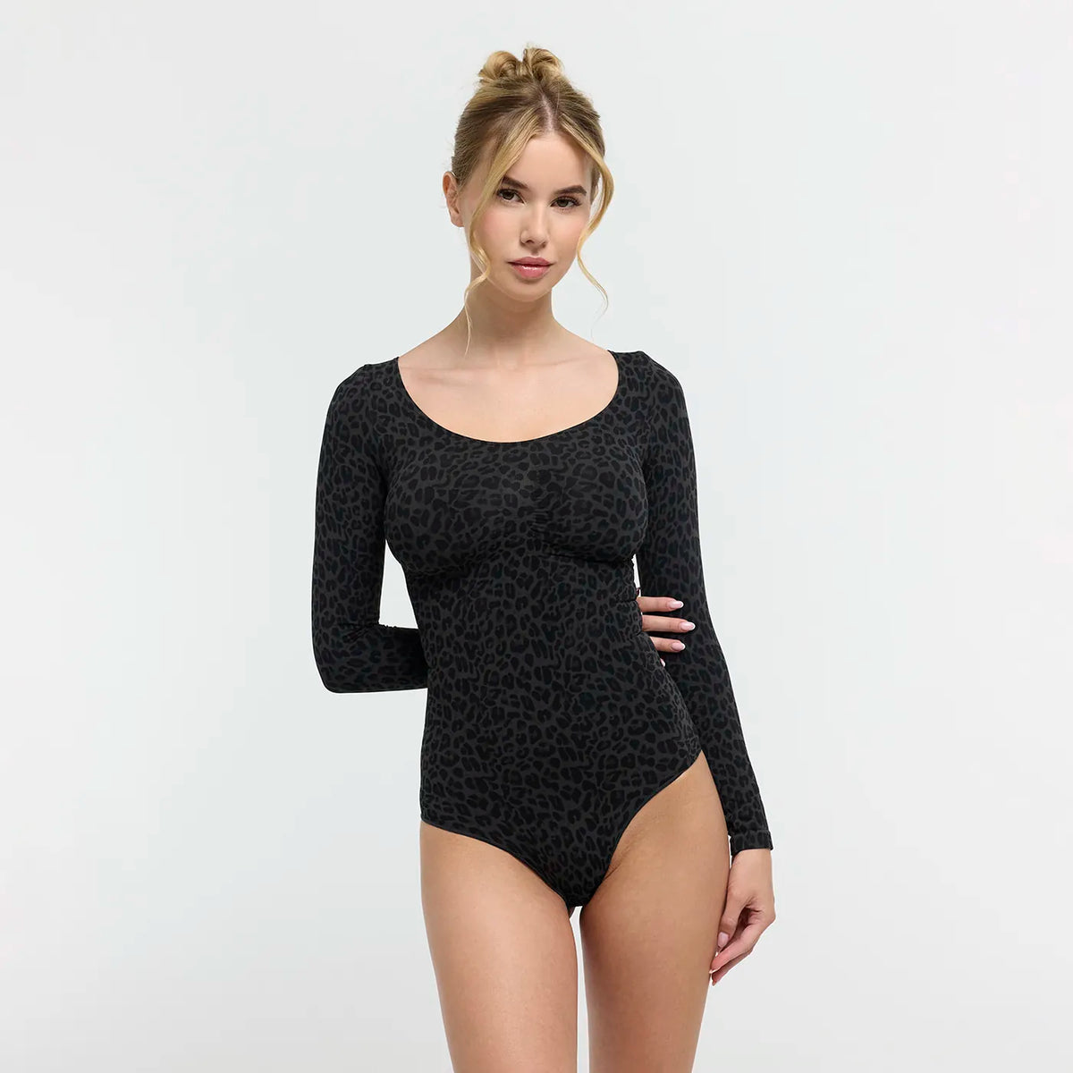 Bodysuit Sculpting Shapewear Longsleeve mit String