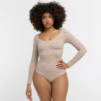 Bodysuit Sculpting Shapewear Longsleeve mit String