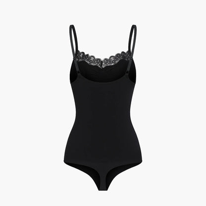 Lace Bodysuit Sculpting Shapewear mit String