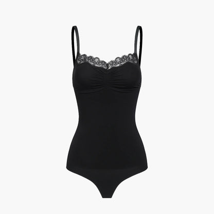 Lace Bodysuit Sculpting Shapewear mit String