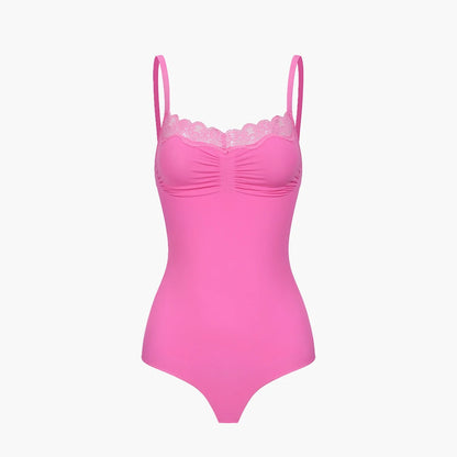 Lace Bodysuit Sculpting Shapewear mit String