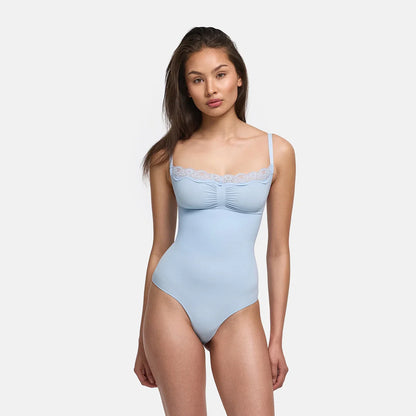 Lace Bodysuit Sculpting Shapewear mit Slip