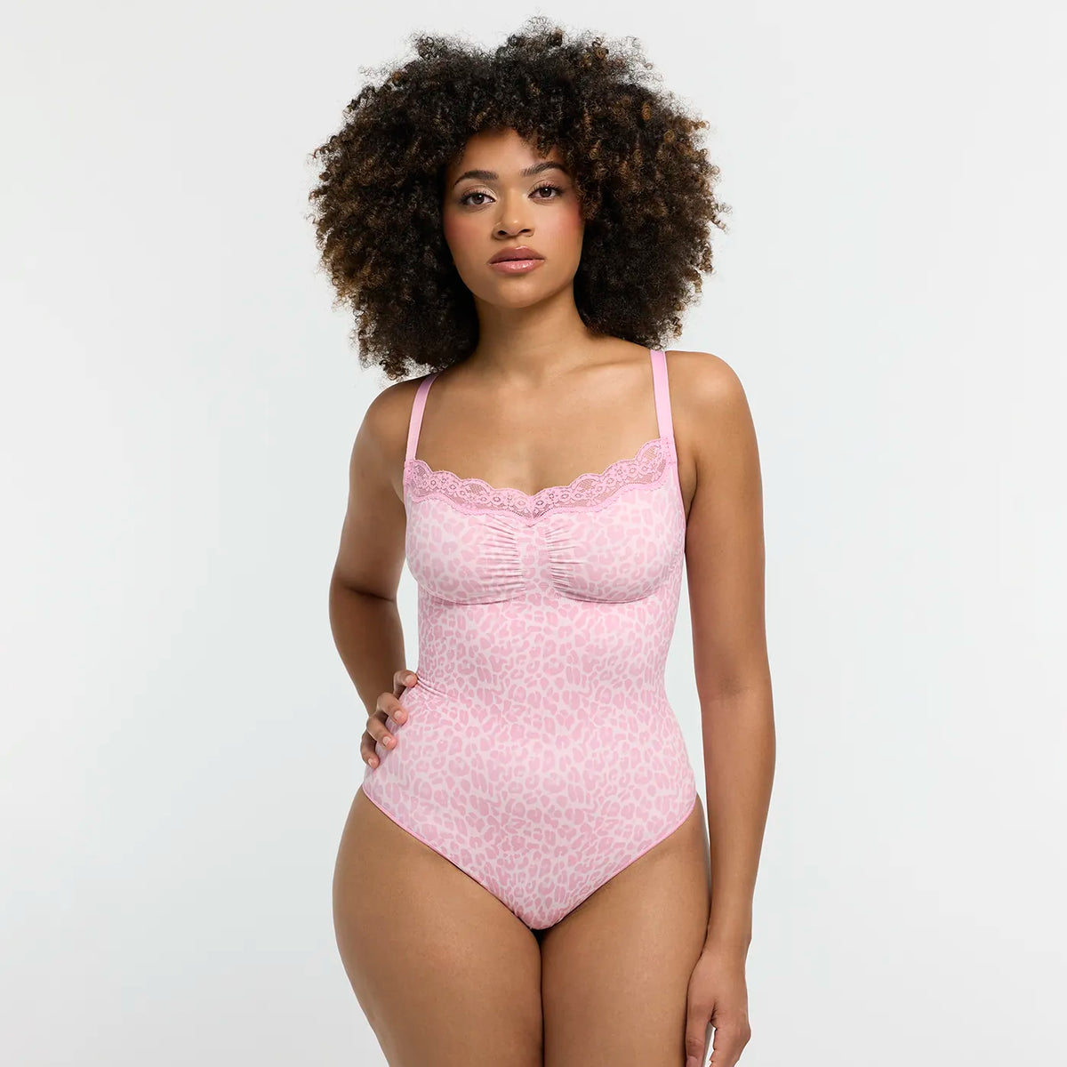 Lace Bodysuit Sculpting Shapewear mit String