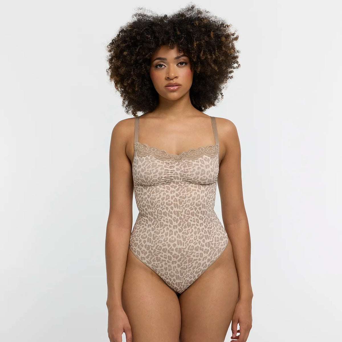 Lace Bodysuit Sculpting Shapewear mit String