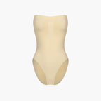 Trägerloser Bodysuit Sculpting Shapewear mit Slip