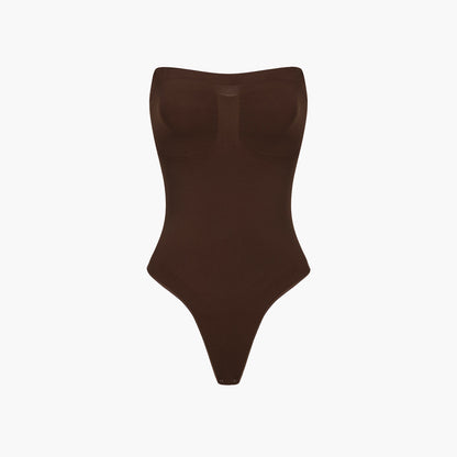 Trägerloser Bodysuit Sculpting Shapewear mit String