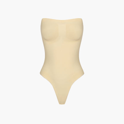 Trägerloser Bodysuit Sculpting Shapewear mit String